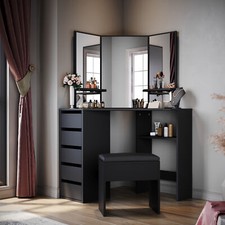 Vanity Set Black Dressing