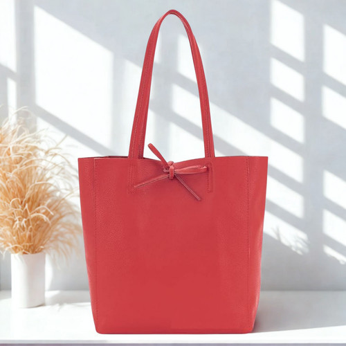 Real leather shopper bag - shopper,