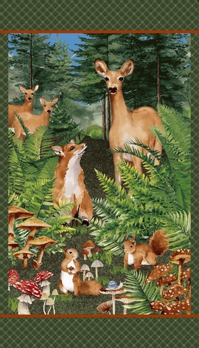 Henry glass forest floor deer - glass,