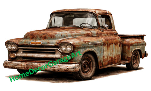 Old rusty farm - old, cutout
