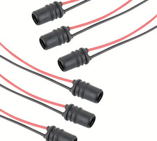 2 pcs x T10 W5W 147 501 Bulb Holder Socket Soft Rubber Fitting 12V 10mm Set