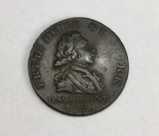 Antique 1795 Copper Halfpenny