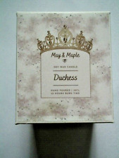 May & Maple Scented Giant Soy Wax Votive Candle in Box DUCHESS perfume charming