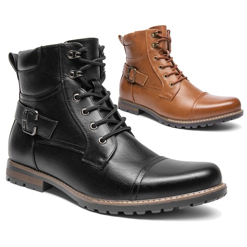 Men motorcycle combat boots - combat,