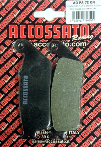 Recessed front brake pads for - front,