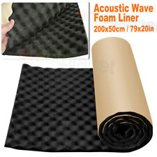 1-4x 200x50cm Sound Deadning Acoustic Foam Liner Mats 20mm Car Door Insulation #