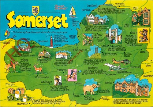 Picture postcard somerset - postcard~,