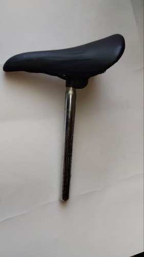 Bicycle saddle with seat - , post