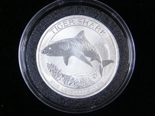 2016 Tiger Shark HALF 1/2 oz Silver Bullion Coin Perth Mint