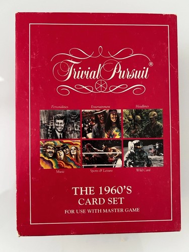 Trivial pursuit 1960 card - trivial,