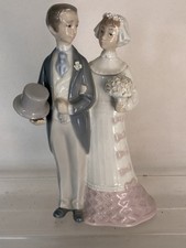 Lladro Wedding Couple Bride Groom Julio Fernandez Glazed Porcelain Figurine 4808