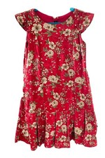 Girls Velvet Monsoon Style Red