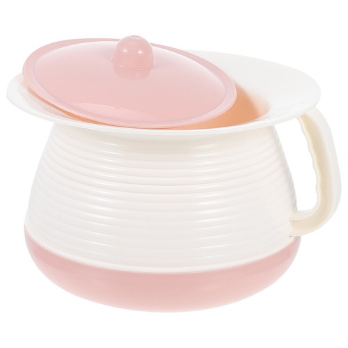 Small covered plastic spittoon - covered,
