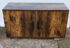 vidaXL Wall Mounted TV Cabinet Smoked Oak 80 x 34.5 x 40 cm
