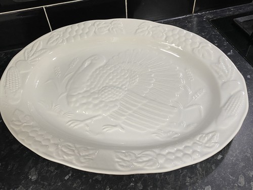 Large vintage white - vintage, embossed