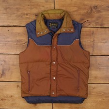 Vintage St. Moritz Outdoor Gilet M 90s Puffer Vest Gilet Brown