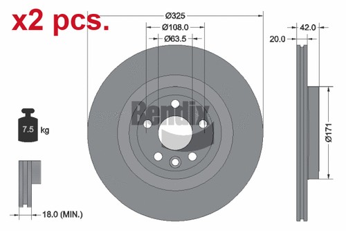 Pcs rear brake disc - brake,