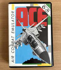 ACE Air Combat Emulator Commodore 64 Game C64 1985 Cascade - Tested Working