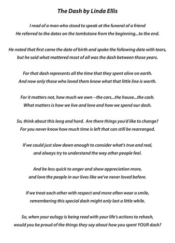 The dash poem print - a4,