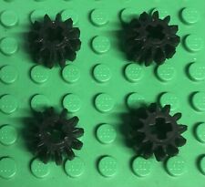 4 Lego 32270 Technic Gear 12 Tooth Double Bevel In Black 4177431 Conical Wheel
