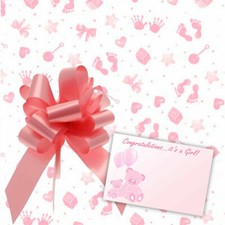 Pink Baby Girl Cellophane Gift