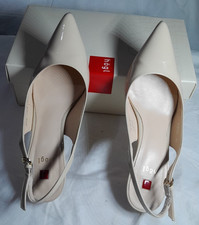 Cream Hogl Sling Back Kitten Heel Court Shoes UK Size 5.5