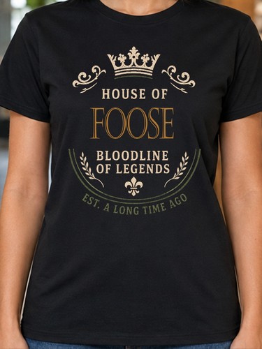 Foose surname ladies - foose, t-shirt