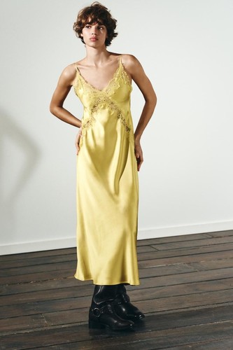 Zara yellow citrus - slip, dress