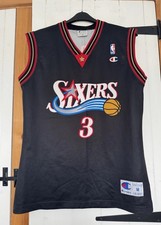 Rare Old Champion Allen Iverson Philadelphia 76ers NBA Basketball Jersey Medium