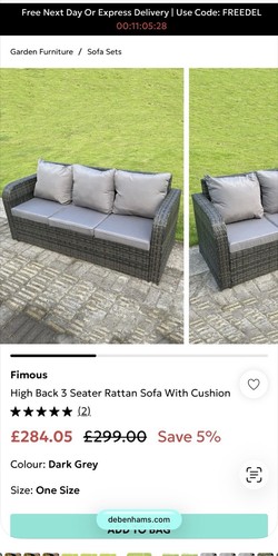Fimous high back - high, seater