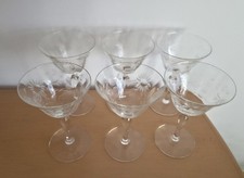 6 x Vintage Champagne/Cocktail Glasses