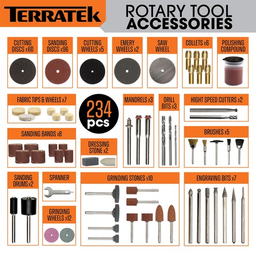 Rotary multi tool kit 135w - multi,