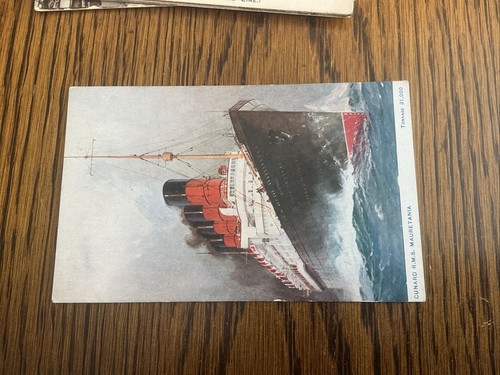 Coloured ppc the cunard - ppc,