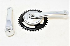 36 TEETH CHAINWHEEL CRANK SET SHORT ARM 152mm ALLOY 1/8" SINGLE SPEED CRANKSET