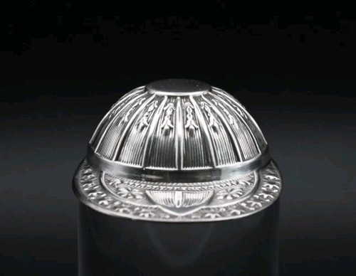 Rare silver caddy - spoon, jockey