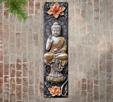 BUDDHA & FLOWER HINDU 2D ZEN