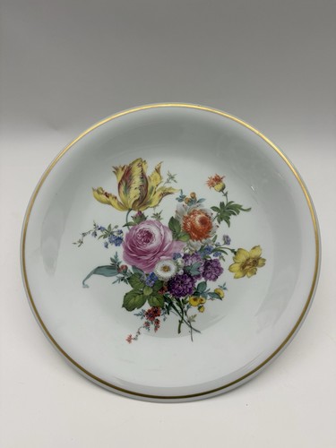 Meissen plate with fine - , floral