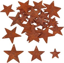 30 Metal Barn Stars in 3 Sizes
