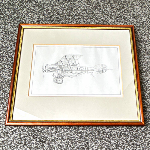 Framed landscape aircraft - framed,