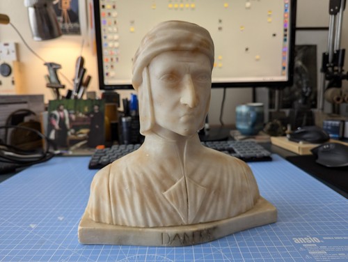 Alabaster bust sculpture - sculpture, of