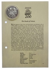 Gibraltar 2005 Battle of Trafalgar Silver Proof £5 Coin - Death of Nelson #31