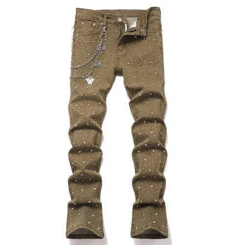 Mens olive green slim - mens, flared