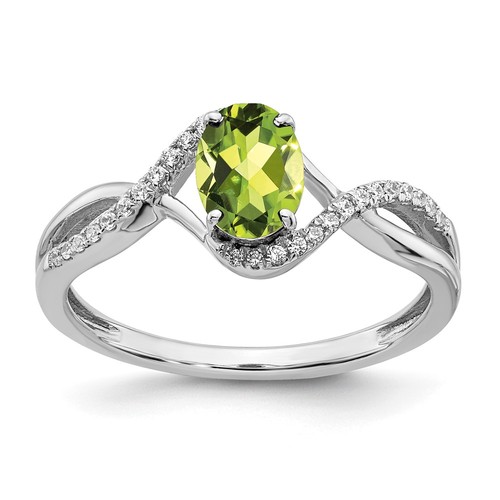 14k white gold 7x5mm - 14k,