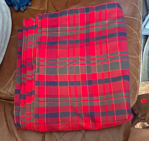 Red navy green tartan - m&s,