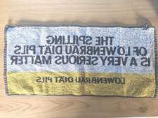 Vintage Lowenbrau Beer Towel  (Yellow)