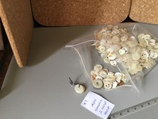 400 small vintage 2 hole mother of pearl buttons
