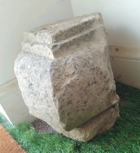 Medieval carved stone 14th - stone,