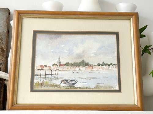 Original signed watercolour - , by