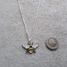 Bumble Bee Enamel Pendant