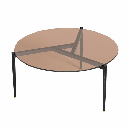 Mid century side table round - table,